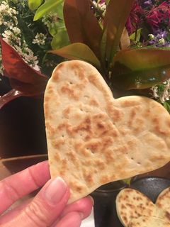 A picture of Heart-Shaped Flatbreads (No Yeast, No Lard).