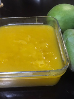 Una foto de Dulce de mango verde