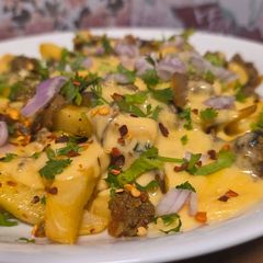 Loaded Beef Cheese Fries A picture of Loaded Beef Cheese Fries.