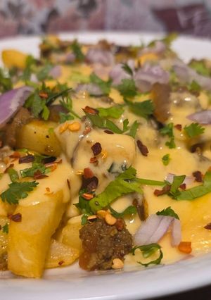 A picture of Loaded Beef Cheese Fries.