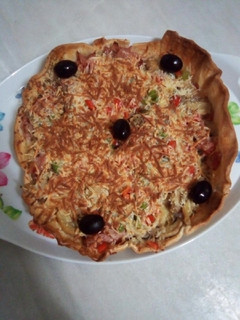 Una foto de Quiche de jamón dulce