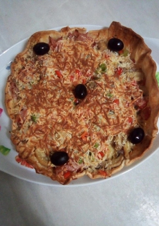 Una foto de Quiche de jamón dulce