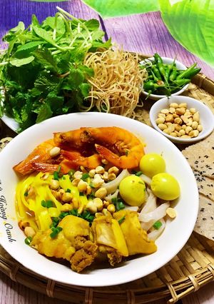 Hình của món Mì Quảng.