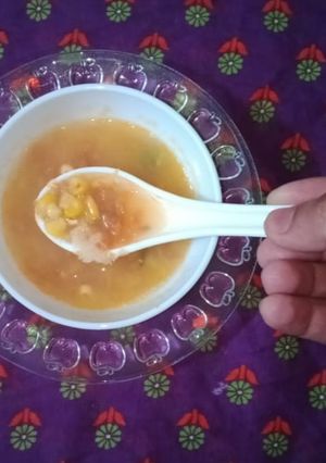 स्वीट कॉर्न सूप (sweet corn soup recipe in marathi) रेसिपी चे मुख्य फोटो 