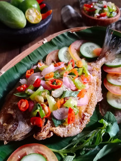 Foto resep Ikan Bawal Goreng Sambal Dabu-dabu