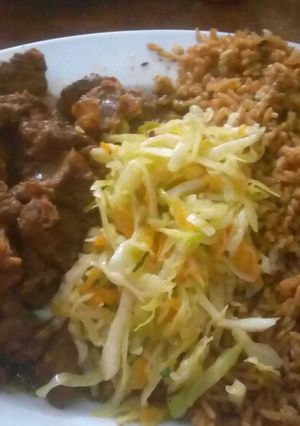 A picture of Rice & Meat #Author Marathon.
