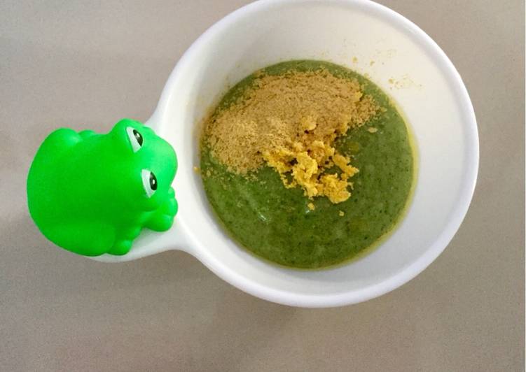 Telur Kampung Sayur Bayam (8m)