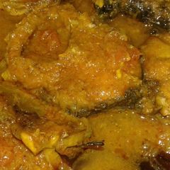 Rohu fish curry A picture of Rohu fish curry.