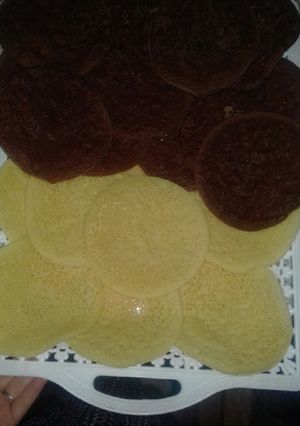 صورة لوصفة بغرير بلونين عادي وباكاكاو خصوصا للاطفال 😋😋👌❤