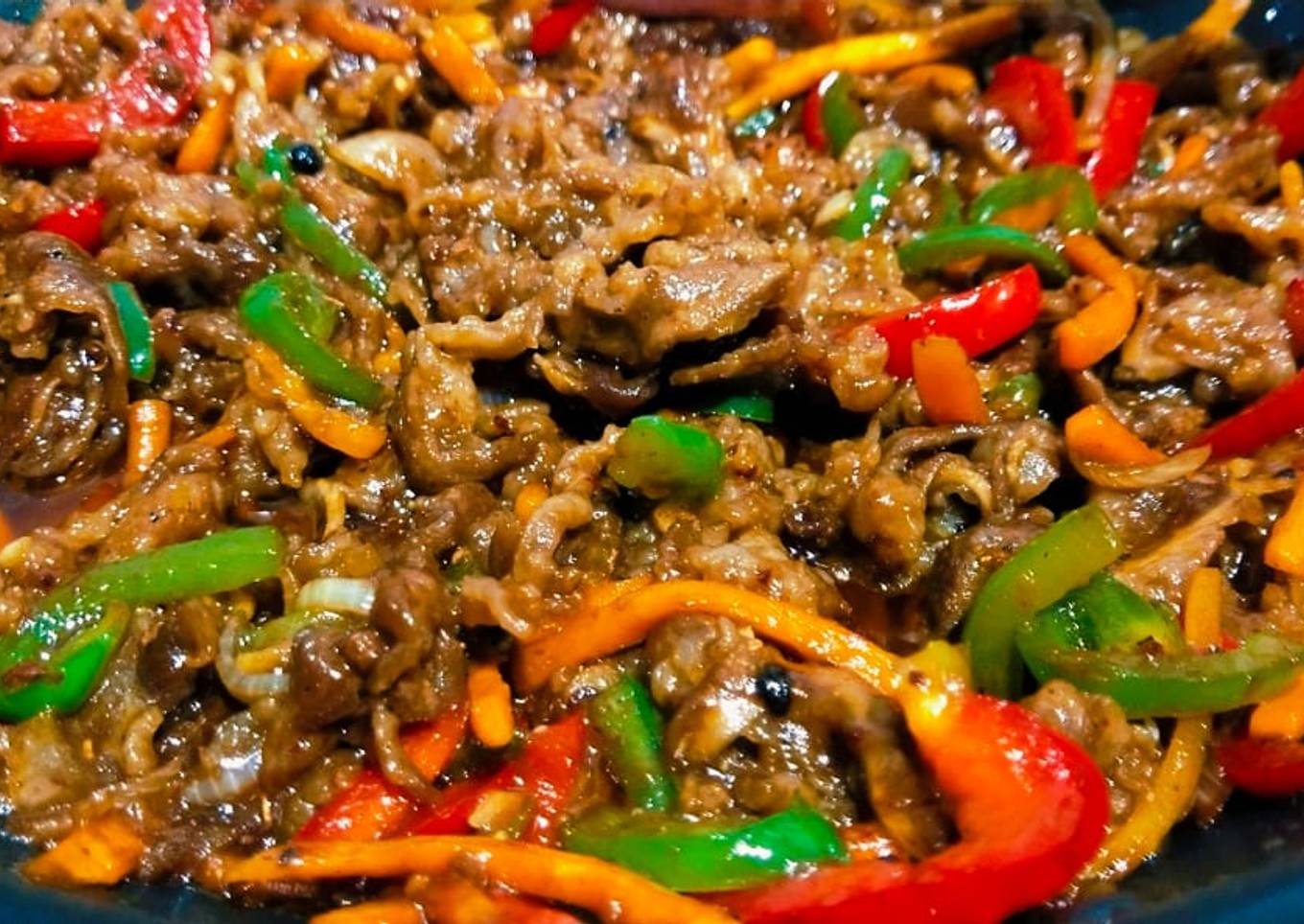Szechuan beef stir fry