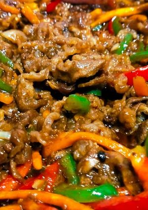 Foto resep Szechuan beef stir fry