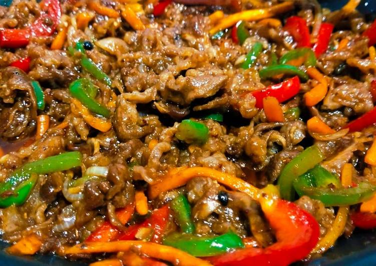 Resep Terbaru Szechuan beef stir fry Gurih Mantul