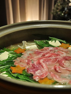 A picture of Our Pork Shabu-Shabu Hot Pot.