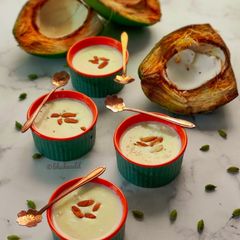 A picture of Tender coconut kheer.