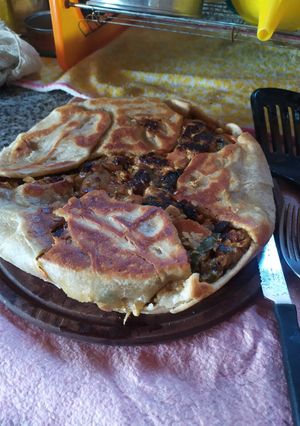 Una foto de Tarta de zapallito en sartén