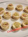 Canapés con aguacate y lluvia de nachos