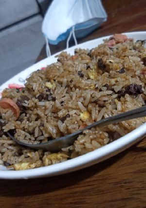 Una foto de Arroz chaufa de sangrecita de pollo