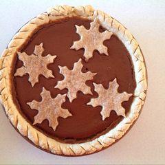 A picture of Mom's Pumpkin Pie.