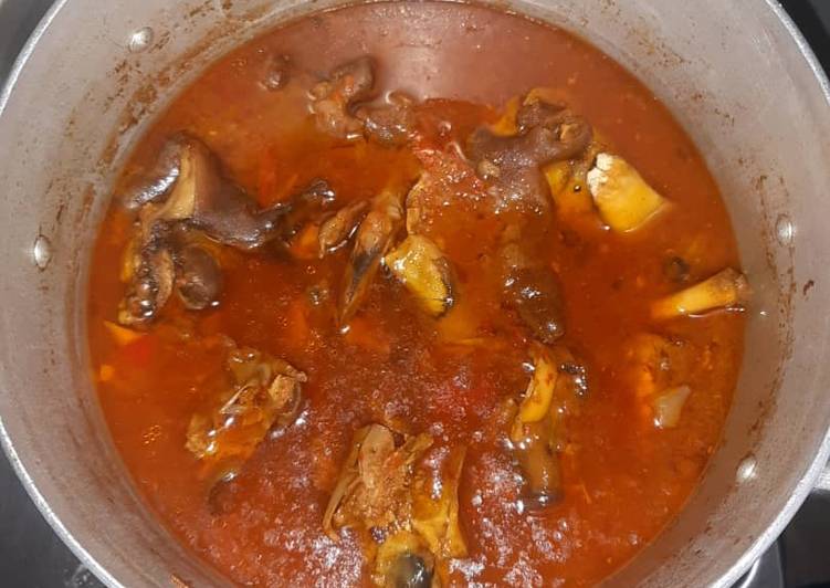 Chevron stew color pepper soup