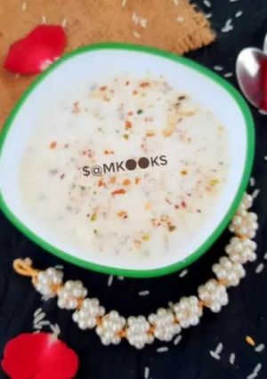 A picture of Ground Rice Pudding / Kheer.