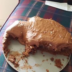 A picture of Missippi mud brownies.