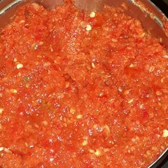 A picture of Red chilli chutney.