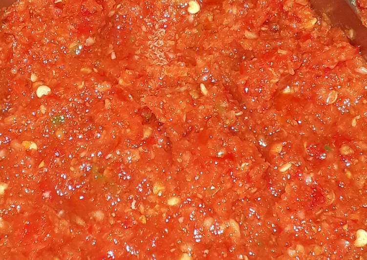 Recipe of Super Quick Homemade Red chilli chutney