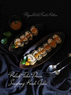 Foto resep Rolade Tahu Daun Singkong Saus Gulai