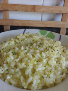 Una foto de Risotto de calabacín