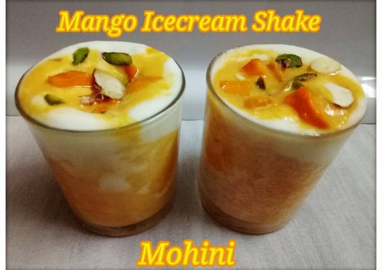 Mango icecream shake