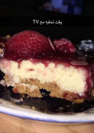 صورة لوصفة تشيز كيك ع الفرن