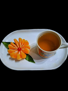 عکسی از دستور دمنوش پوست نارنگی🍊
