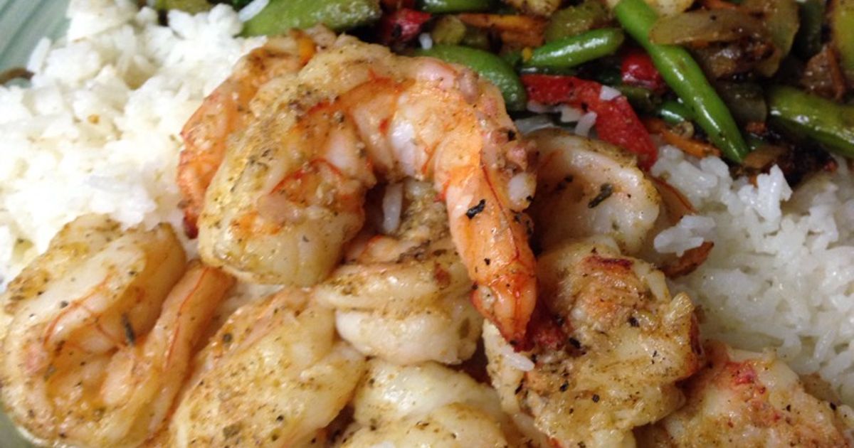 Grilled Jumbo Tiger Shrimp And Coconut Rice Recipe By Sherry Randall ...