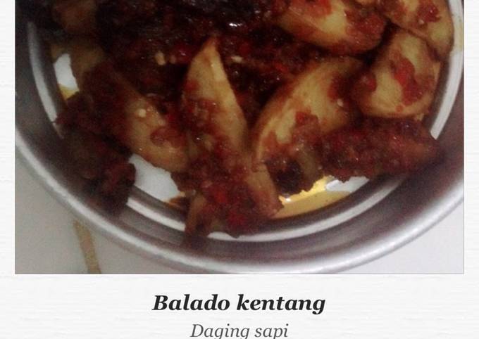 Balado Kentang Daging sapi
