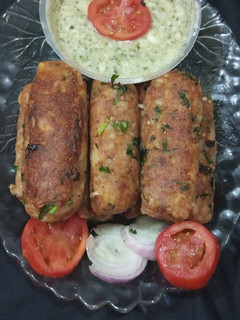 A picture of Potatoes kabab.