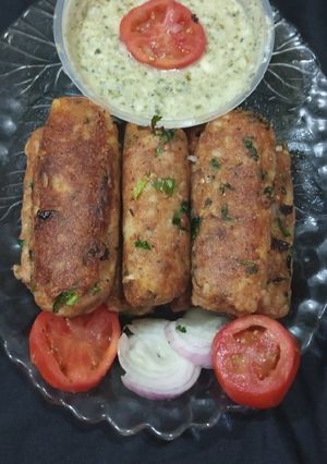 A picture of Potatoes kabab.