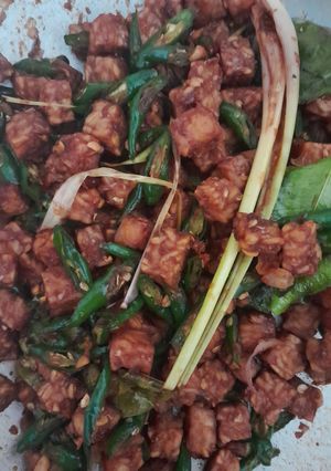 Foto resep Oseng Tempe Lombok Ijo