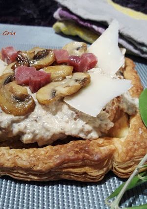 Foto principal de Tarta de setas y queso parmesano