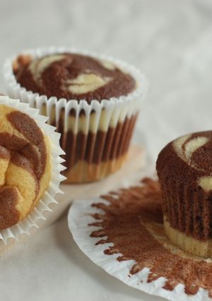 A picture of Marble Chiffon Cupcake.