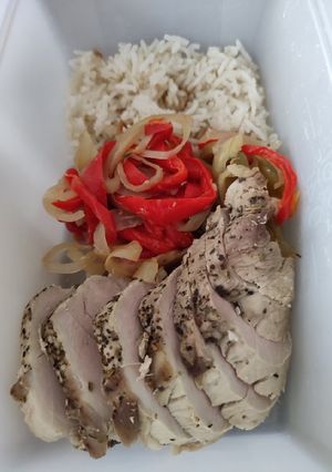 Une photo de Filet mignon aux poivrons