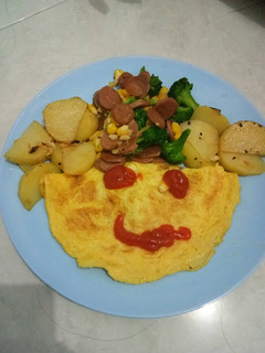 Foto resep Sarapan sehat anak kost (less salt)