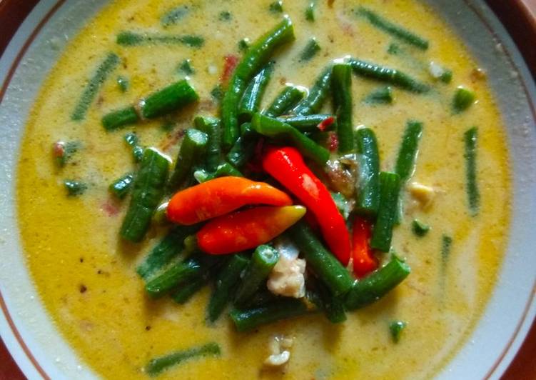 Kacang Panjang Kuah Santan