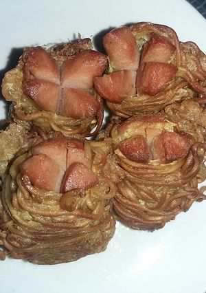 Foto resep Mie gulung sosis #RabuBaru