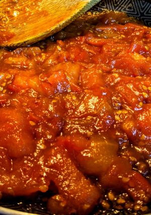 Una foto de TOMATES🍅 Caramelizados...!