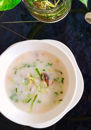Hình của món Canh khoai mỡ nấu nấm đông cô.