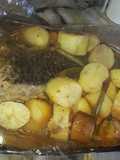 Estofado de carpa al horno con verduras