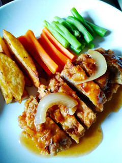 Foto resep Beef crispy steak with brown sauce