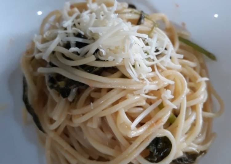 Resep Creamy Spaghetti with Shrimp and Vegetables, Bikin Ngiler