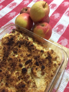 Una foto de Crumble de manzanas para diabéticos🍎🍎🍎🍎