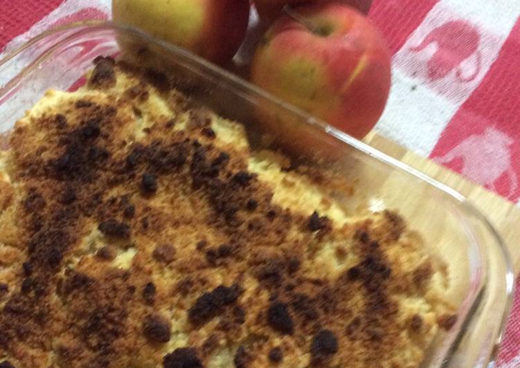 Crumble de manzanas para diabéticos🍎🍎🍎🍎